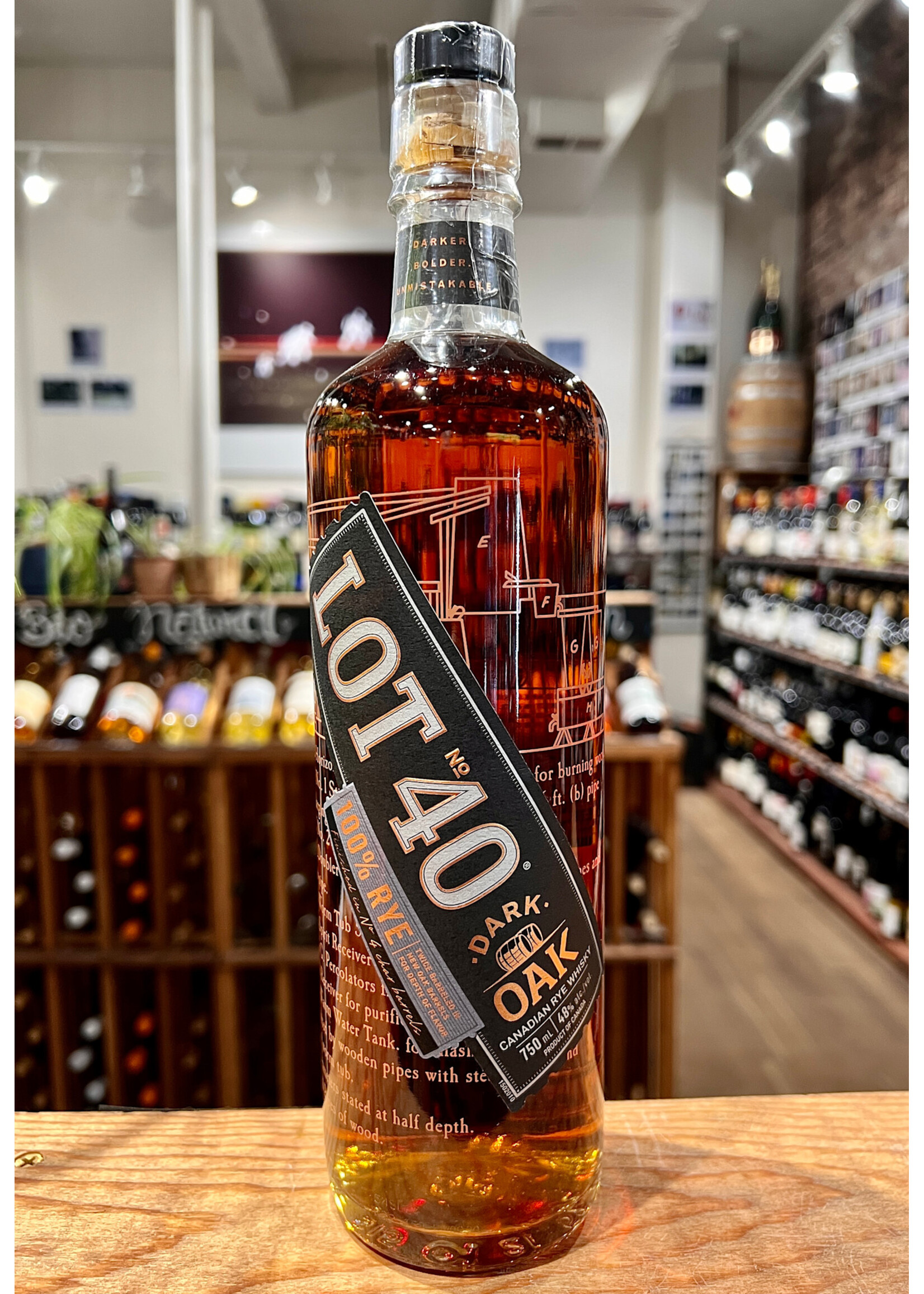Lot 40 Lot No.40 / Dark Oak Canadian Rye Whisky / 750mL
