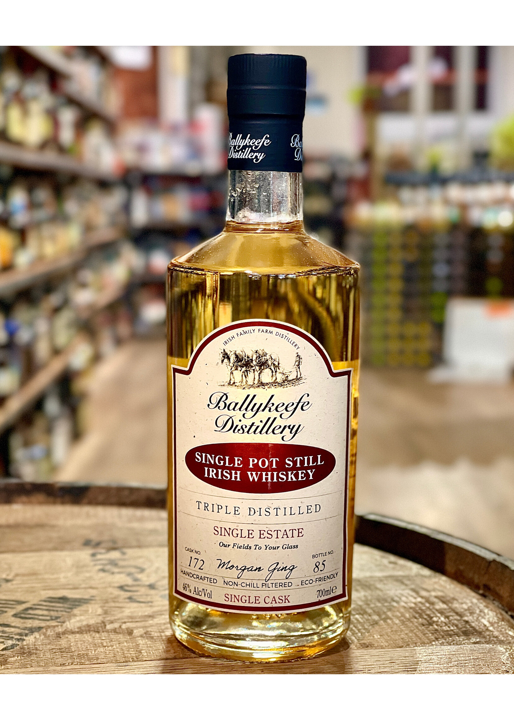 Ballykeefe Distillery / Triple Distilled Single Pot Still Irish Whiskey / 700mL