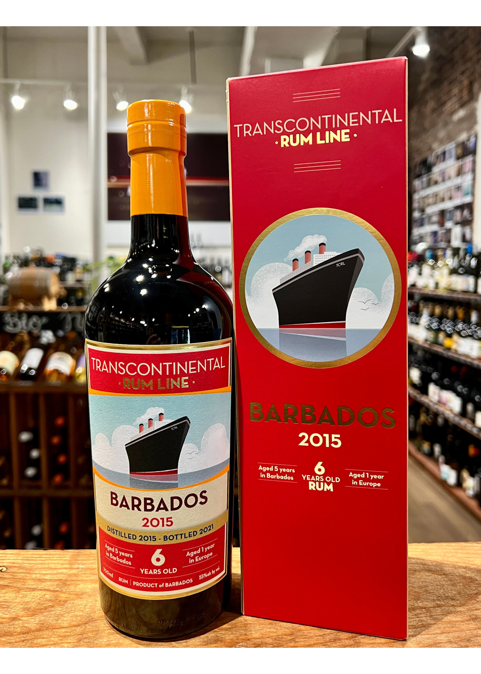 Transcontinental Rum Line Transcontinental Rum Line / Barbados 2015 6 Year 55% abv / 700mL