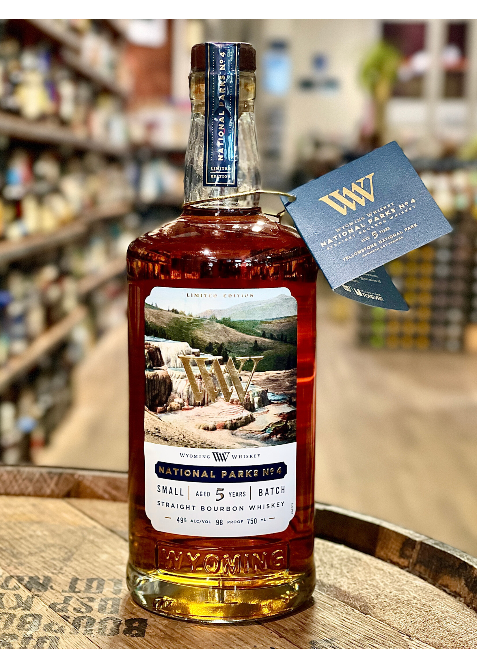 Wyoming Whiskey Wyoming Whiskey / Limited Edition 5 Years Old Small Batch National Parks No. 4 Straight Bourbon Whiskey / 750mL