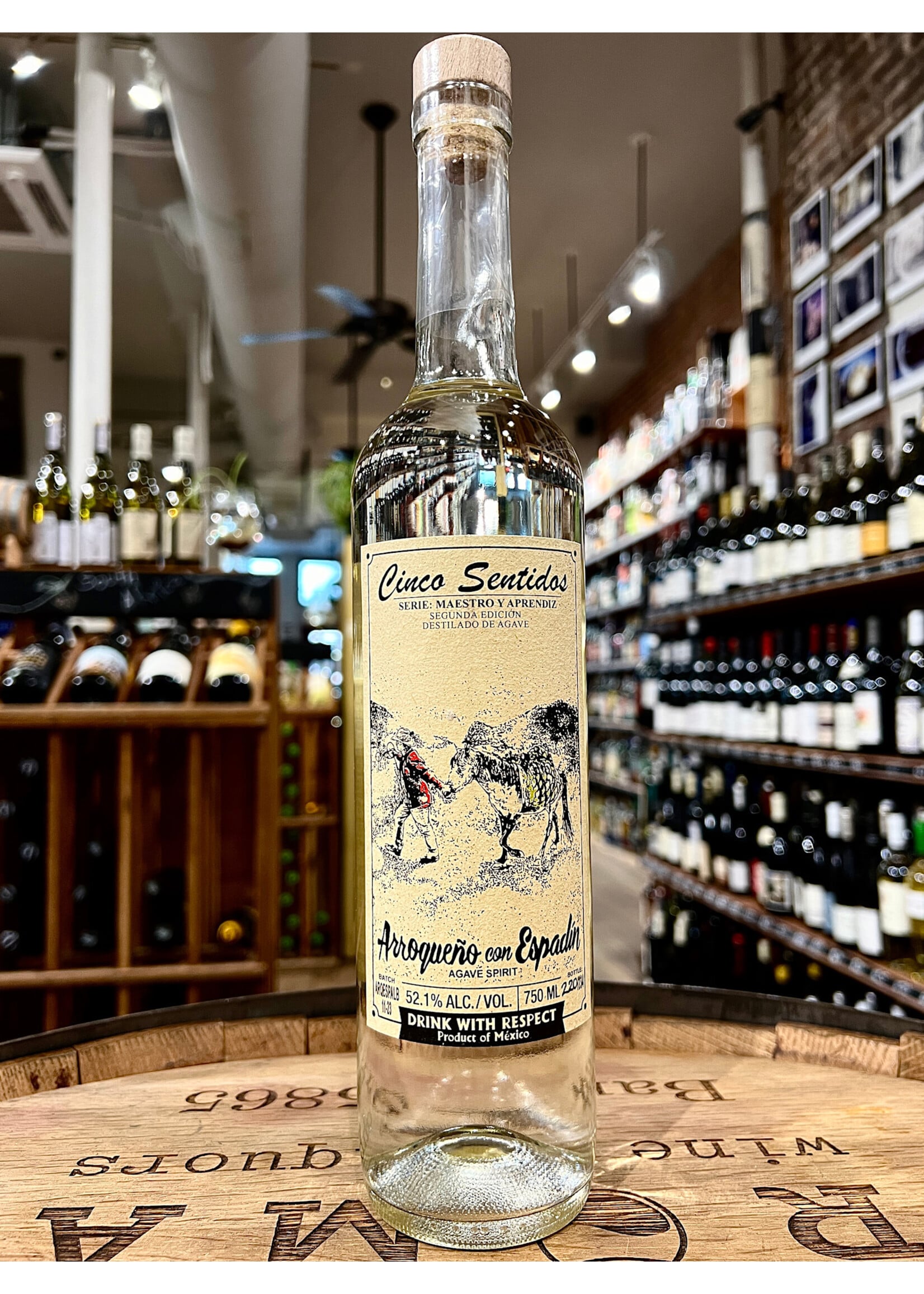Cinco Sentidos Cinco Sentidos / Arroqueño con Espadin Alberto Martinez / 750mL