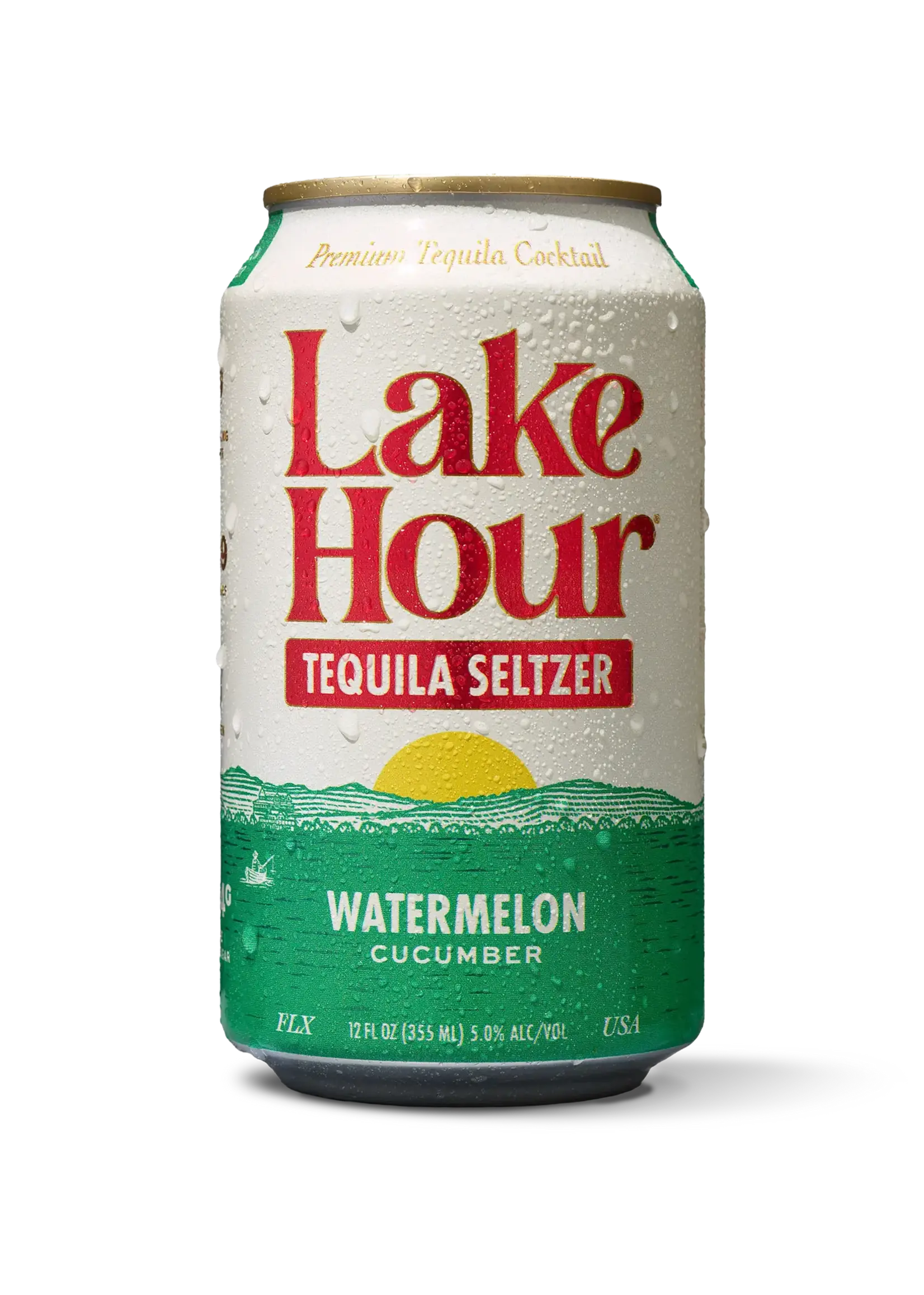 Lake Hour / Watermelon Cucumber Premium Tequila Cocktail / Single 16oz Can