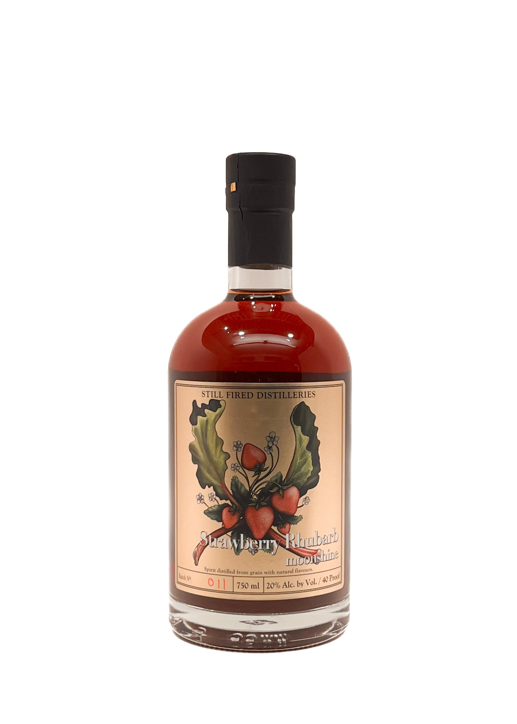 Still Fired Distilleries / Strawberry Rhubarb Moonshine / 750mL