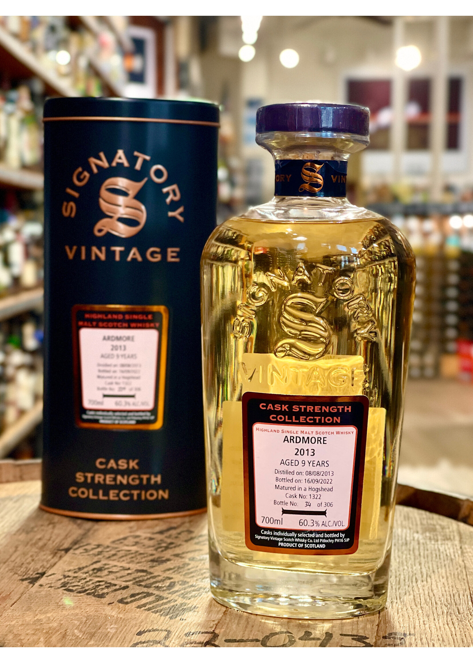 Signatory Signatory / Cask Strength Collection 9 Years Old Ardmore Matured In Hogshead Cask Single Malt Scotch Whisky / 700mL
