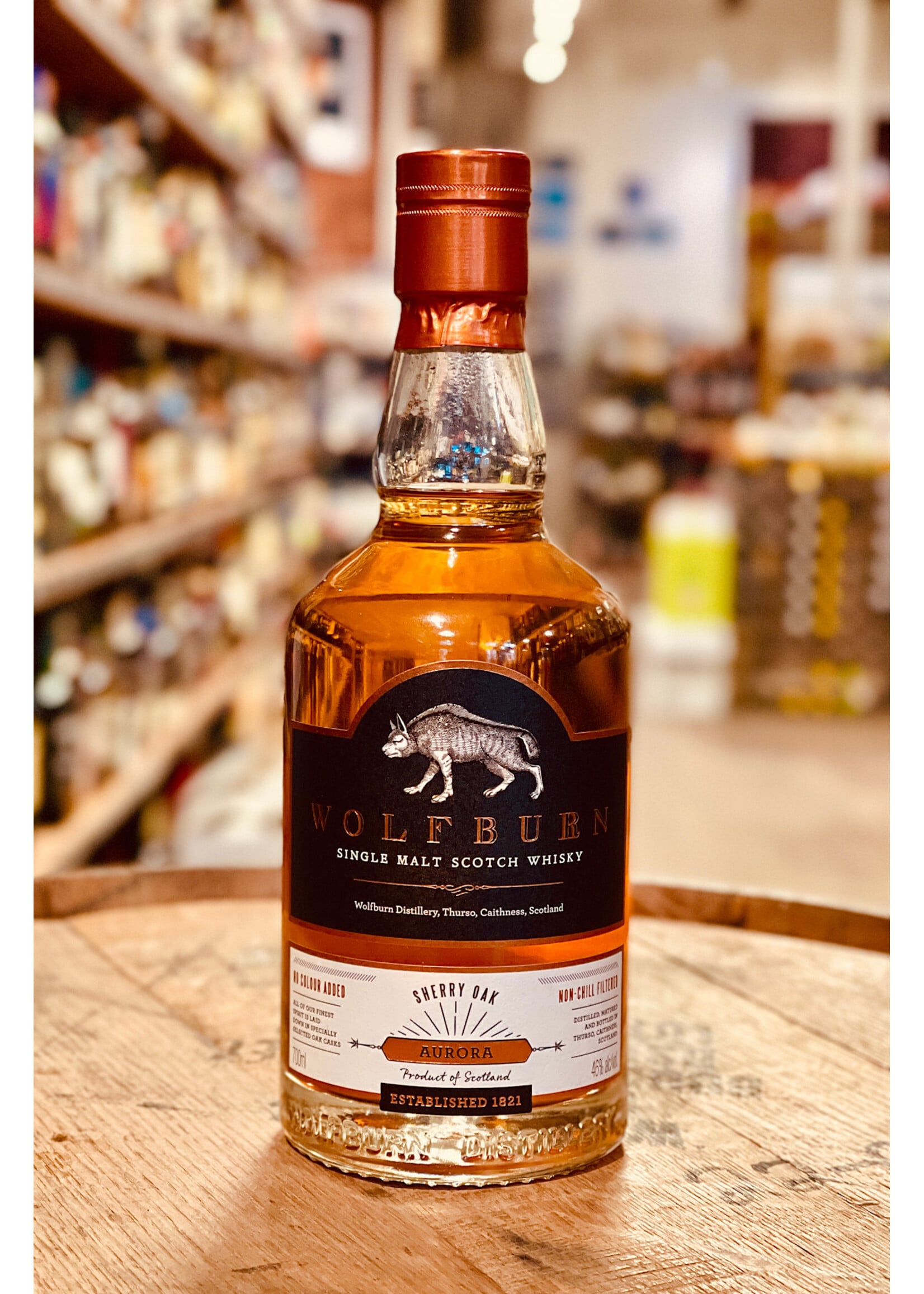 Wolfburn Distillery / Aurora Sherry Oak Single Malt Scotch Whisky / 700mL