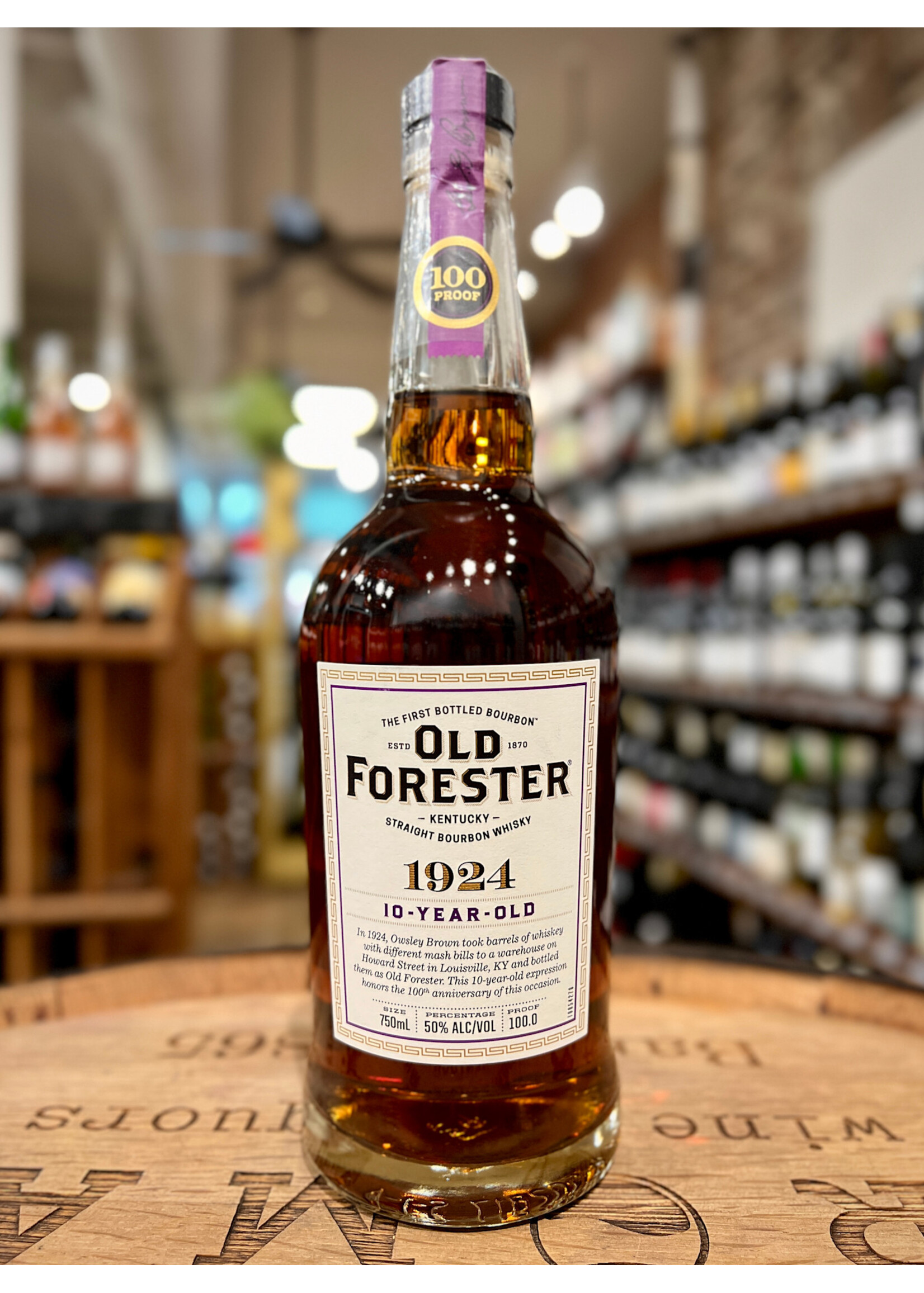 Old Forester / Whiskey Row Series 10 Year Old 1924 Kentucky Straight Bourbon / 750mL