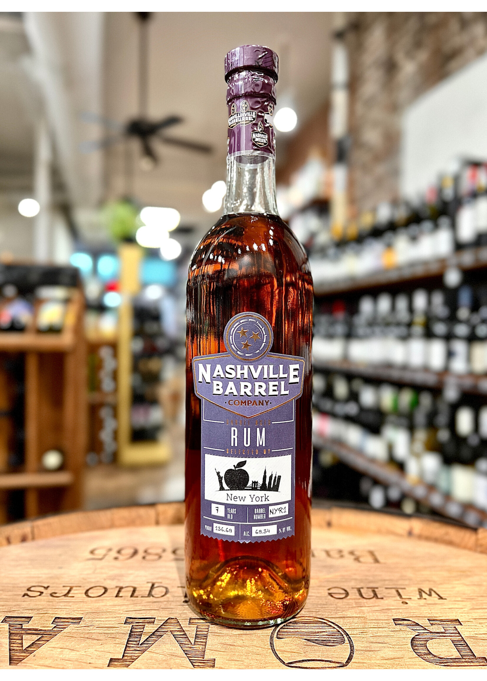 Nashville Barrel Company Nashville Barrel Company / Barrel Aged Rum for New York 68.34% abv / 750mL