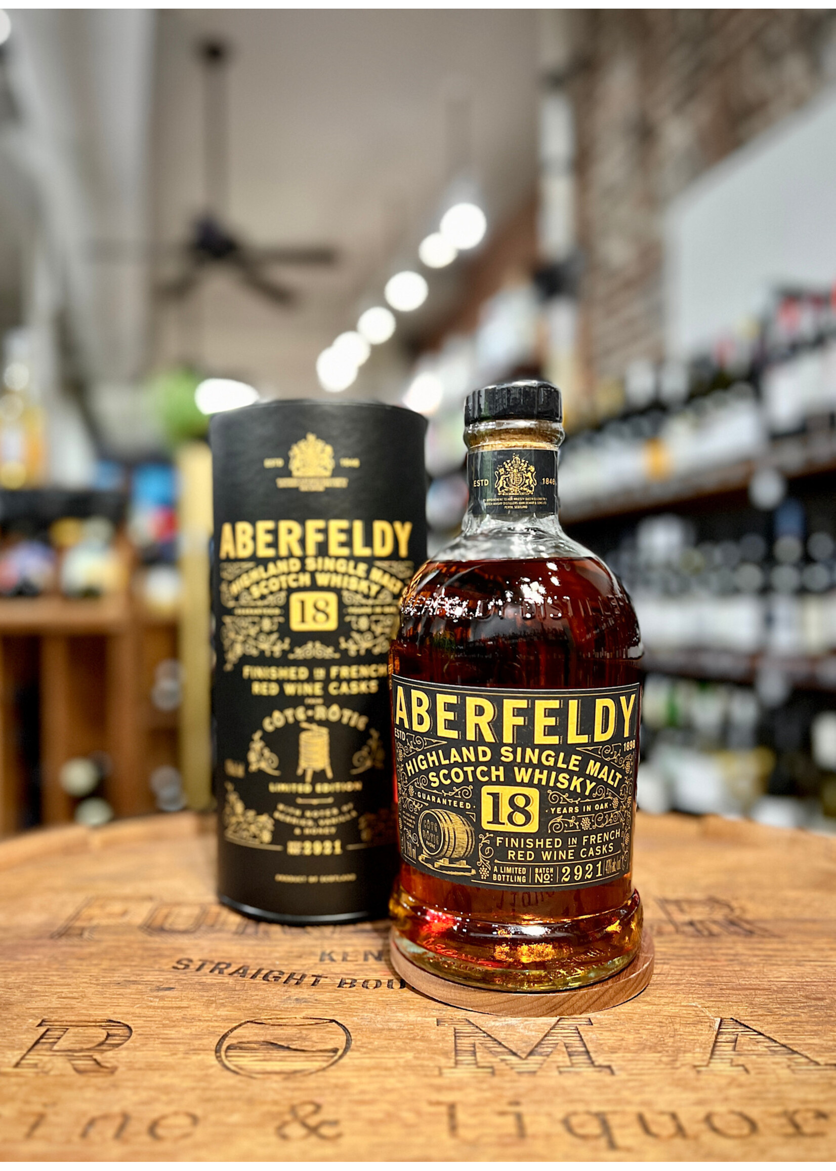 Aberfeldy Aberfeldy / Cote Rotie Cask Finish 18 Year Old Single Malt Scotch Whisky / 750mL