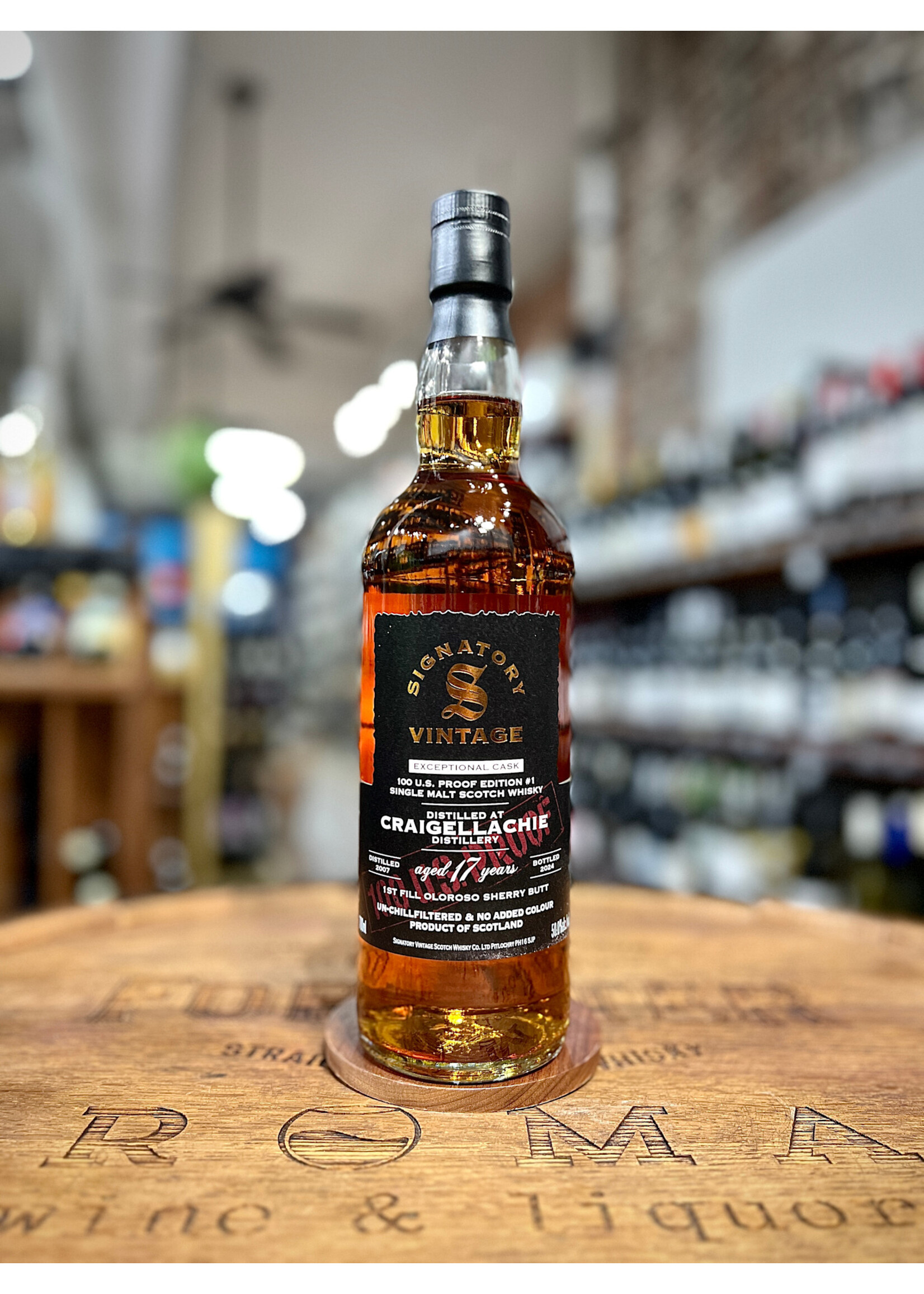Signatory Signatory / 17 Years Old Craigellachie Exceptional Cask Single Malt Scotch Whisky Edition / 700mL