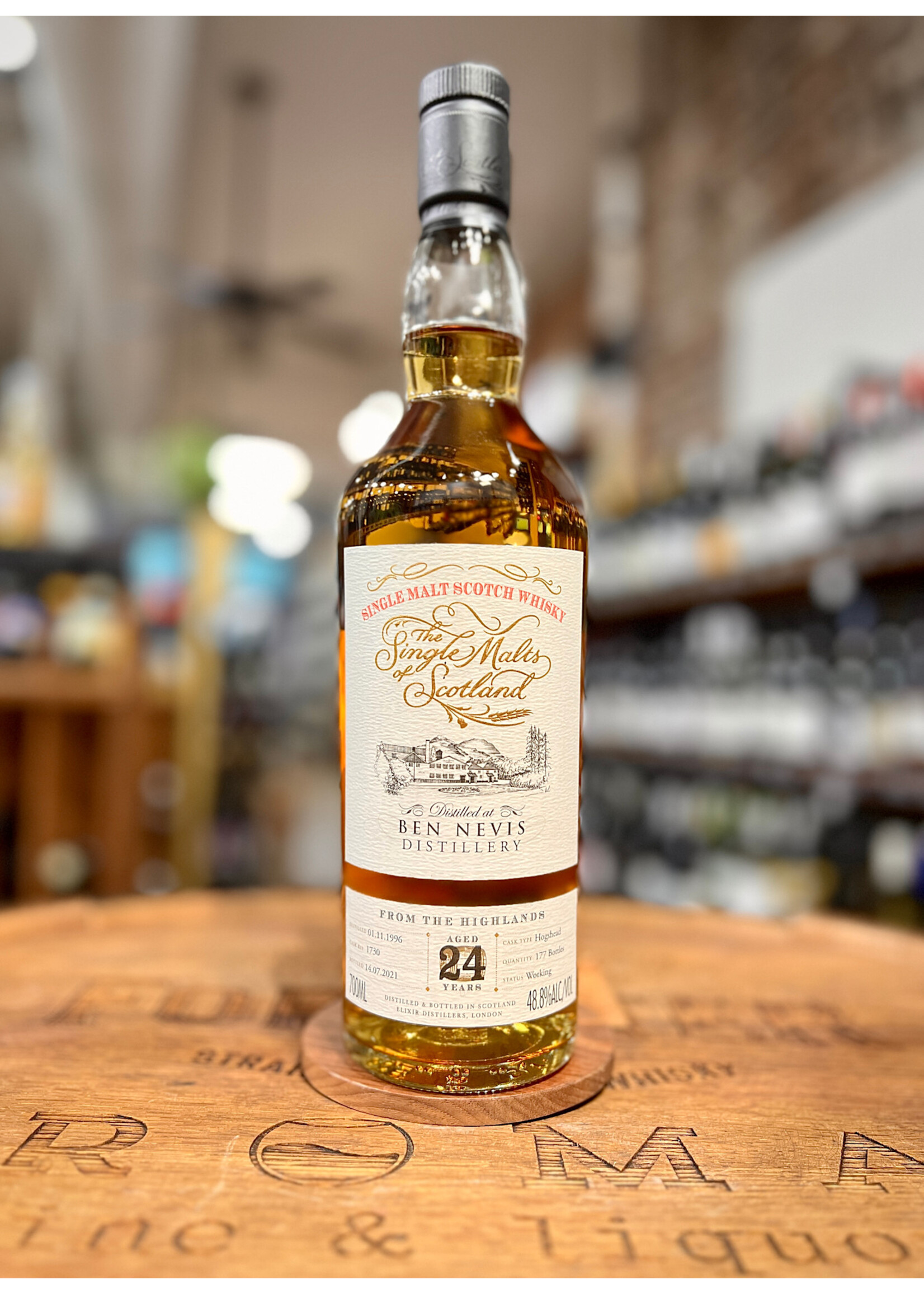 Single Malts of Scotland The Single Malts of Scotland / Ben Nevis 24 Year Old Single Malt Scotch Whisky / 700mL