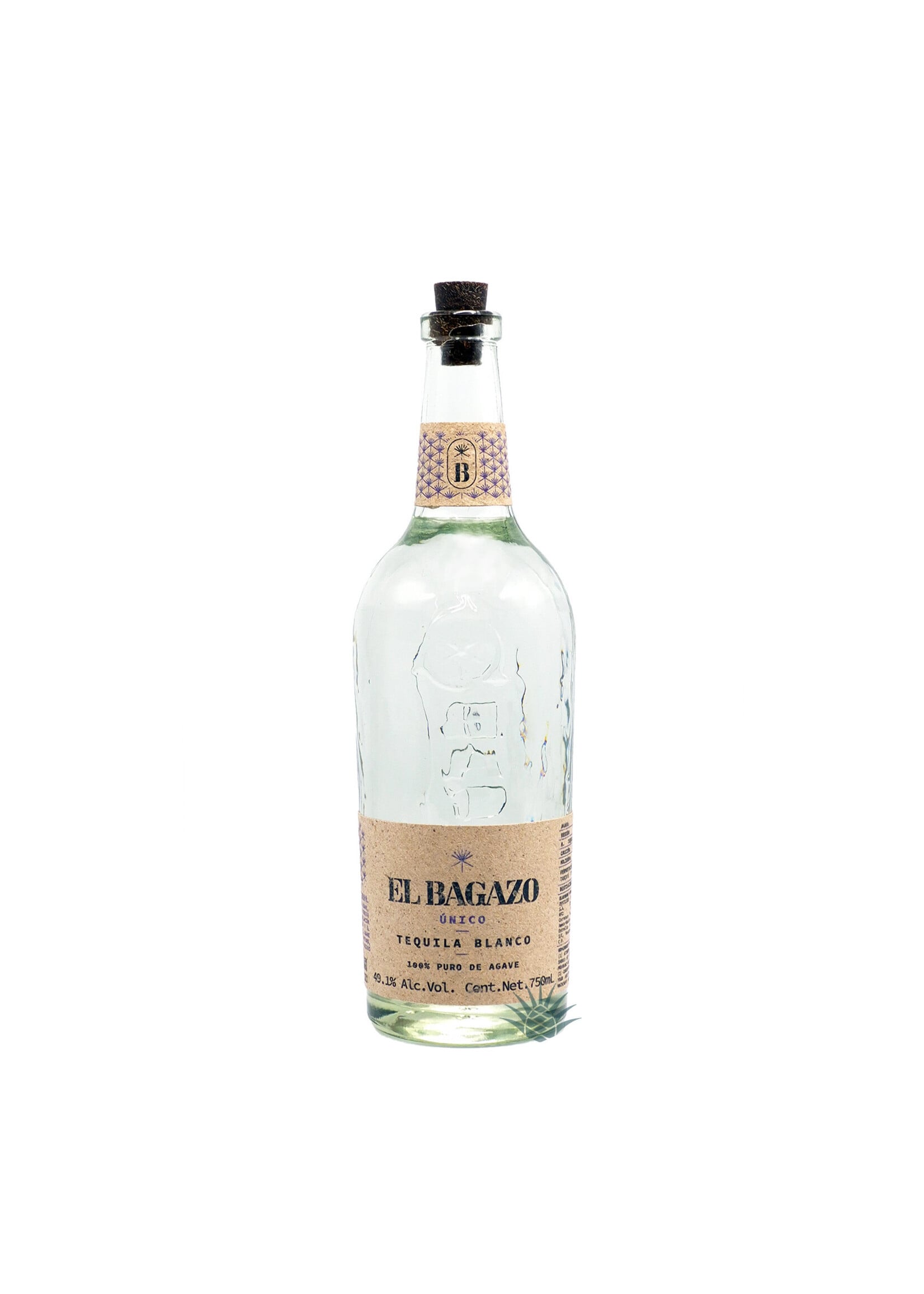 El Bagazo / Tequila Único Blanco Tequila 100% Puro De Agave / 750mL