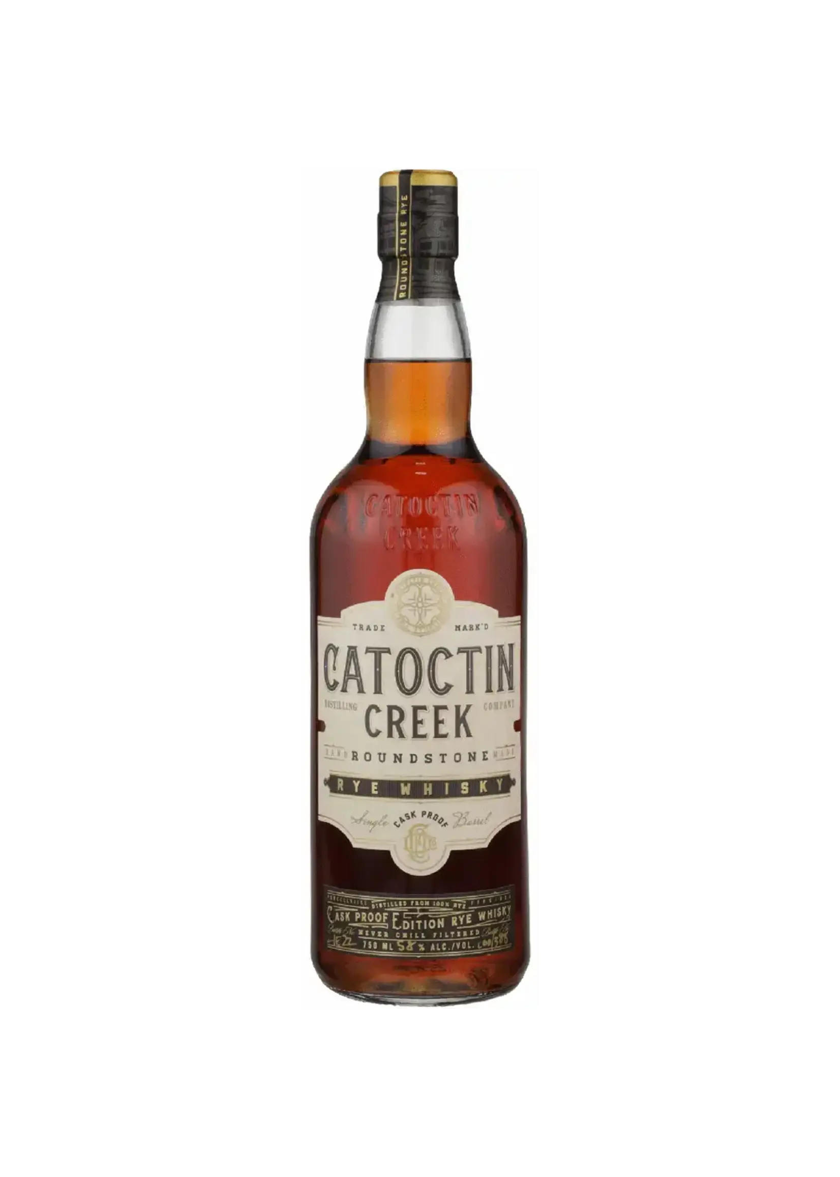 Catoctin Creek / Cask Proof Roundstone Rye Whiskey / 750mL