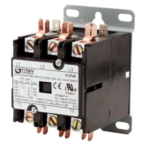 Titan Controls Titan Controls 3P /120 V 50 A Relay (25/Cs)