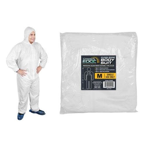 Growers Edge Grower's Edge Clean Room Body Suit - Size M (25/Cs)