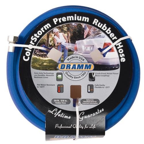 Dramm Dramm ColorStorm Premium Rubber Hose 5/8 in 50 ft Blue (6/Cs)