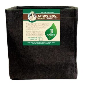 Gro Pro Gro Pro Square Fabric Pot 1 Gallon (100/Cs)