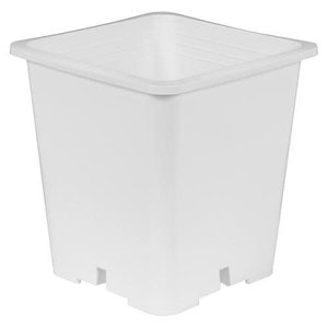 Gro Pro Gro Pro Premium White Square Pot 7 in x 7 in x 9 in (100/Cs)