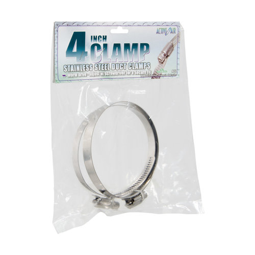 Active Air Stainless Steel Duct Clamps, 4&quot;