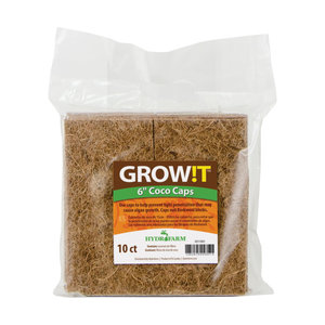 GROW!T GROW!T Coco Caps, 6", pack of 10