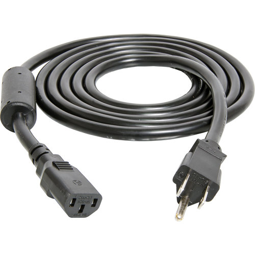 Hydrofarm Power Cord For Phantom, Phantom DE, and Xtrasun Ballasts, 8', 120V, w/Ferrite Ring, AWG 16/3