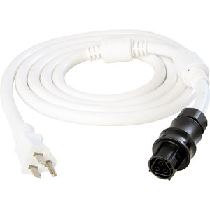 Hydrofarm 8' Wieland F 14AWG WT 110-120V Plug, 5-15P, Harness