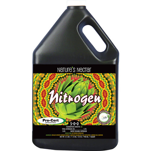 Nature's Nectar / Higrocorp Nature's Nectar Nitrogen 5-0-0, 1 gal