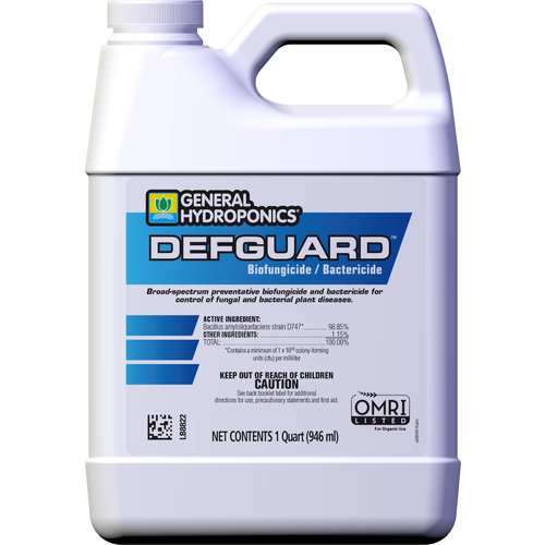 General Hydroponics GH Defguard Biofungicide / Bactericide, 1 qt