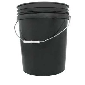 Hydrofarm Black Bucket, 5 gal