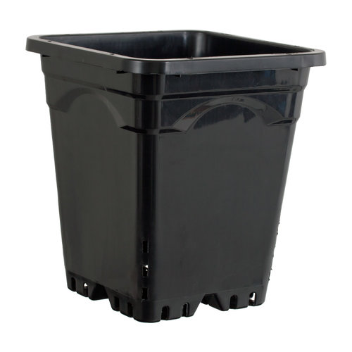 Active Aqua Active Aqua 12" x 12" Square Black Pot, 12" Tall, case of 24