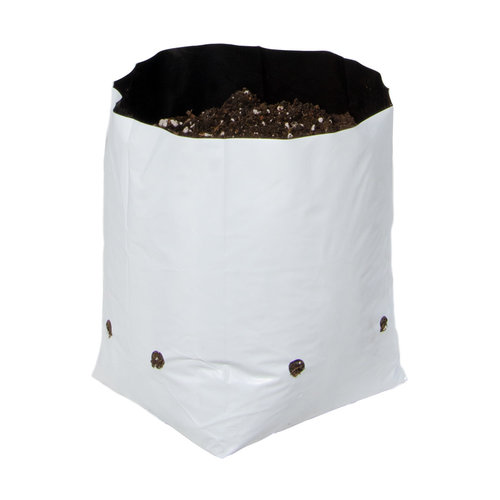 Hydrofarm Hydrofarm Black & White Grow Bag, 1 gal (20 packs of 25)