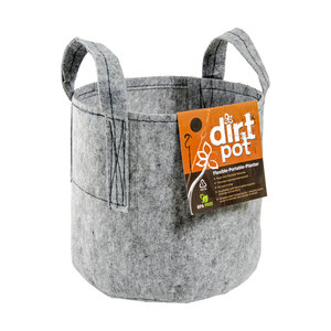 Dirt Pot Dirt Pot Flexible Portable Planter, Grey, 100 gal, with handles