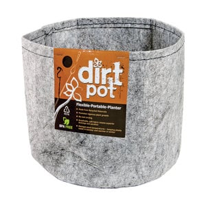 Dirt Pot Dirt Pot Flexible Portable Planter, Grey, 200 gal, no handles