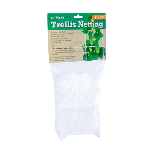 Hydrofarm Trellis Netting 6" Mesh, non-woven, 4' x 50'