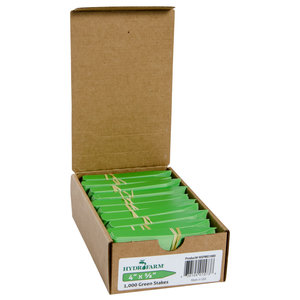 Hydrofarm Hydrofarm Plant Stake Labels, Green, 4" x 5/8", case of 1000