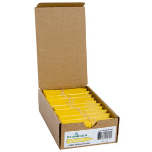 Hydrofarm Hydrofarm Plant Stake Labels, Yellow, 4" x 5/8", case of 1000