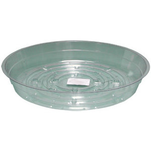 Hydrofarm Clear Saucer, 6", pack of 25