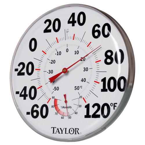 Taylor Precision Products 12&quot; Temperature/Humidity Gauge