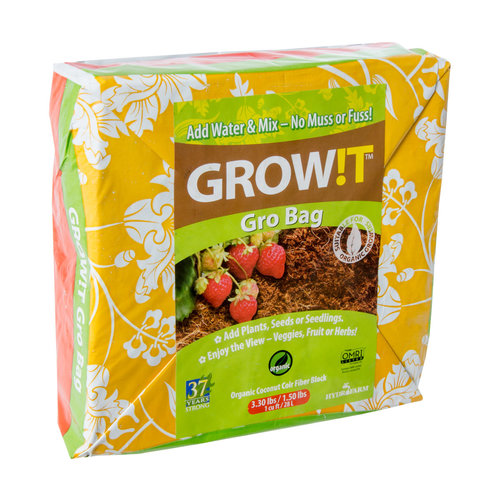 GROW!T GROW!T Coco Coir Gro Bag, 1 cu ft