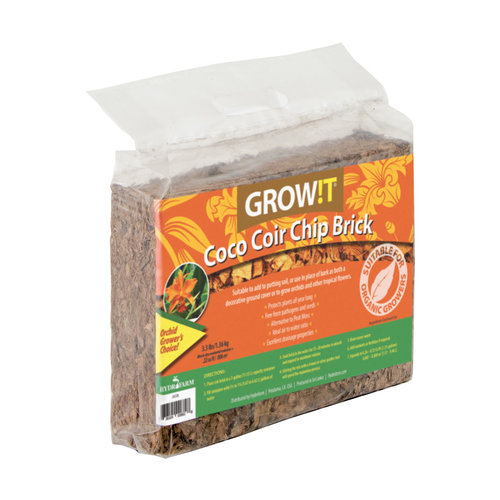 GROW!T GROW!T Coco Coir Chip Brick, pack of 3