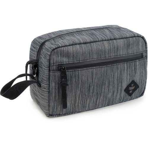 Revelry Supply Revelry Supply The Stowaway Toiletry Kit, Striped Black