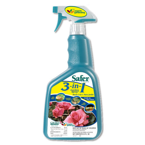 Safer Safer 3-in-1 Garden Spray RTU, 1 qt