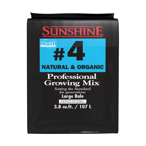 Sungro/Sunshine Advanced SunGro Horticulture Sunshine Natural & Organic Mix #4, 3.8 cu ft