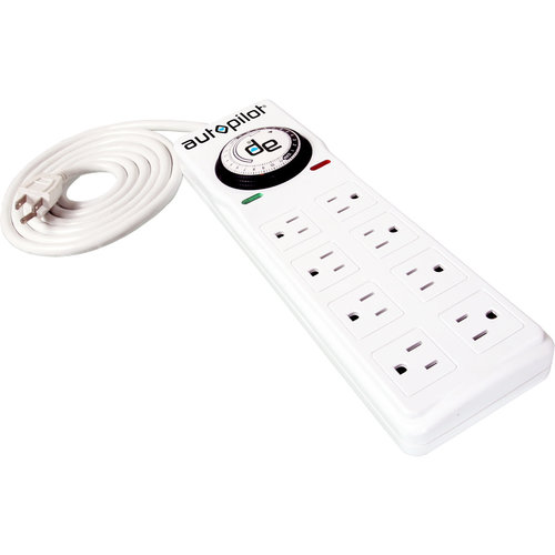 Autopilot Autopilot Surge Protector / Power Strip with 8 outlets & timer