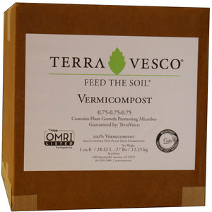 TerraVesco TerraVesco Vermicompost, 1 cu ft (boxed)