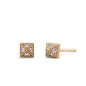 Diamond Pyramid Studs with 0.04ctw Diamonds - Baxter Moerman
