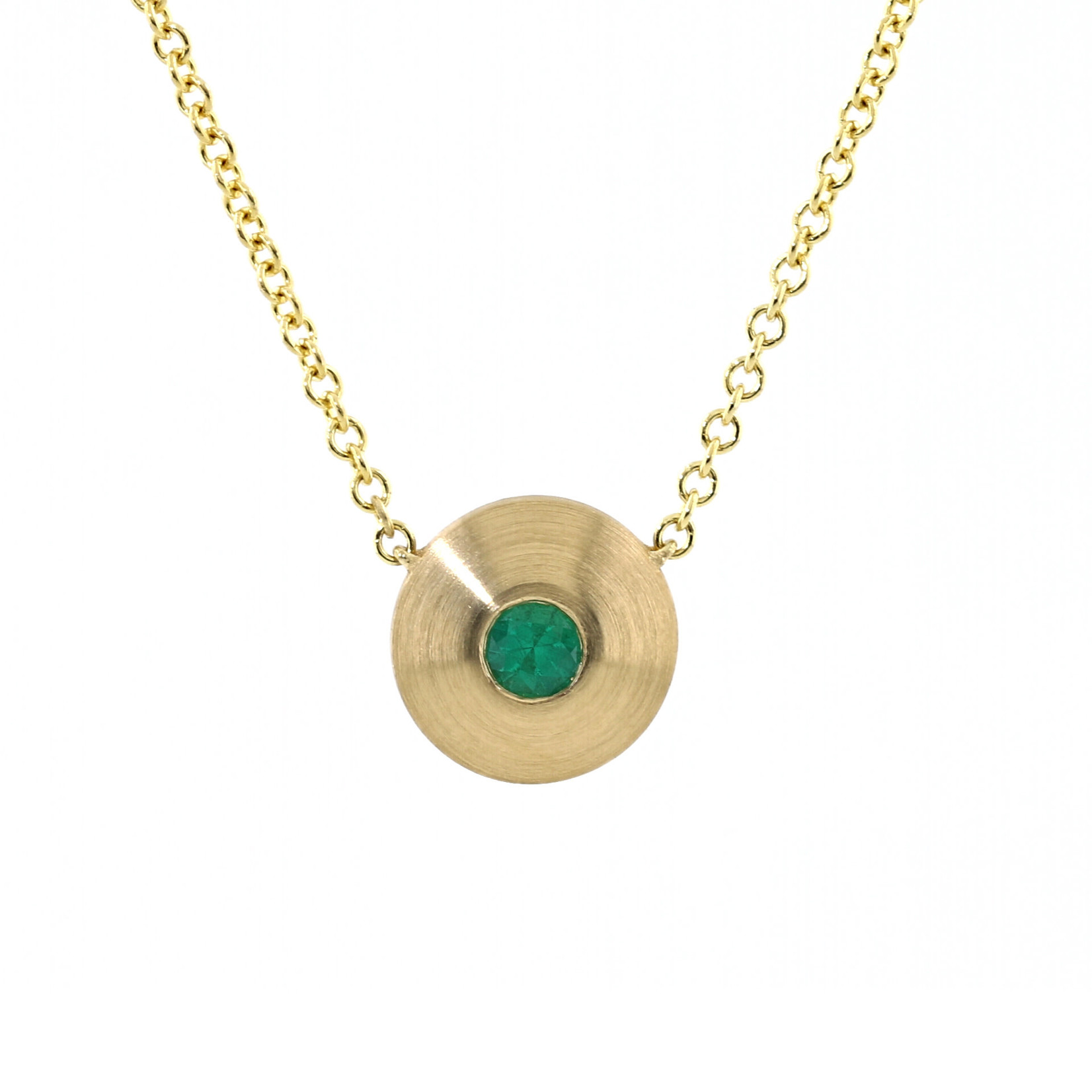 Baxter Moerman Large Cone Necklace with Emerald