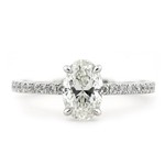 Baxter Moerman Grace Engagement Ring with Oval 1.02ct Diamond