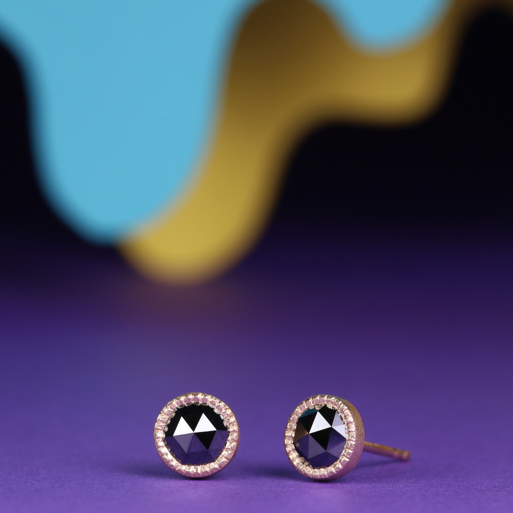 Simple Pyramid Stud Earrings - Baxter Moerman