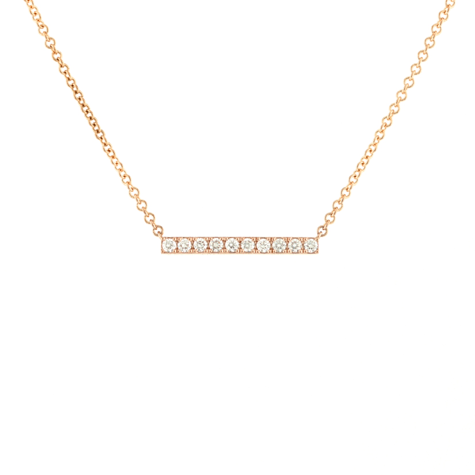 Baxter Moerman Diamond Bar Necklace, 0.10ctw
