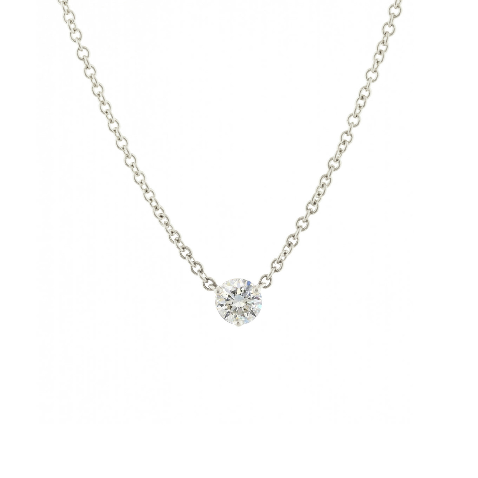 Baxter Moerman Diamond Solitaire Necklace 1/4ctw in Platinum